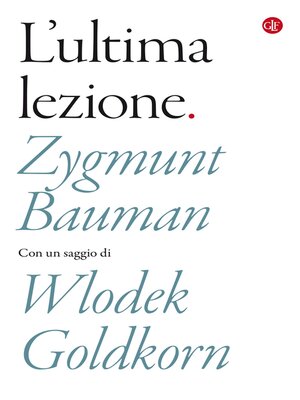 cover image of L'ultima lezione